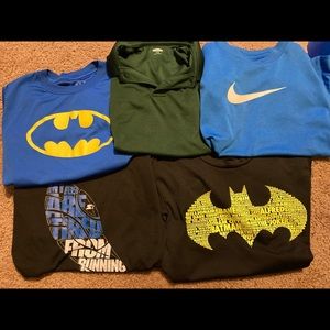 10 Shirts Boys Size 8 athletic bundle